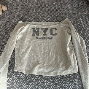 Hollister long sleeve off the shoulder